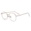 T23012 Cuadrado Irregular Marco Grande Estilo Simple Para Parejas Espejo Plano Montura de Gafas con Galvanoplastia IP Montura Óptica Espejo