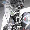 Coche deportivo Wolf adecuado para apilia CR150 parabrisas parabrisas parabrisas delantero pedal modificación ajustable