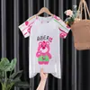 Conjunto de Pijama de Verão Novo para Meninas 2025 Manga Curta Fino Estilo Princesa Meninas Crianças Grandes Roupas de Casa Infantis para Vestuário Exterior