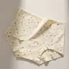 Cueca Boxer Feminina 10A Algodão Puro Cintura Média-Alta com Entrepernas Estendido Antibacteriana Sem Costura Respirável Plus Size
