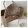 Gorro de Bebé Otoño e Invierno Nuevo Gorro de Lana Hombres y Mujeres Bebé Cálido Lindo Gorro Puntiagudo Versátil Gorro Tejido con Protección para las Orejas