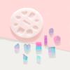 40 nuevos aretes colgantes de cristal joyería gota molde DIY espejo gema resina abrasivo molde de silicona