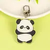 Llavero de panda lindo de dibujos animados colgante para mochila de estudiante adornos decorativos personalizados DIY accesorios acrílicos regalo