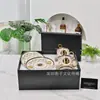Conjunto de Xícara e Pires Fanjia Estilo Europeu Transfronteiriço Conjunto para Chá da Tarde Estilo Britânico Estilo Retro de Luxo Leve Xícara de Café de Alto Valor Xícara de Água