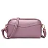 Dropshipping 2025 Nova Moda Feminina Bolsa Pequena Estilo Coreano Carregamento Manual Zíper Duplo Ombro Transversal Bolsa Clutch