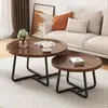 Mesa de centro sala de estar hogar mesa de comedor apartamento pequeño lujo ligero minimalista moderno mesa redonda mesa simple de balcón mesa auxiliar minimalista