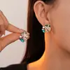 Colar com Pingente de Óleo Gota Vento do Oceano Diamante Pérola Estrela do Mar Concha Coral Personalidade Europeia e Americana Colar de Clavícula de Alta Qualidade para Mulheres