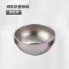 Tazón de arroz de titanio puro de doble capa antiescaldado de alta gama, tazón para bebé, tazón aislado para exteriores anticaídas, vajilla para el hogar, tazón de titanio antibacteriano y antimoho
