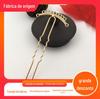Pente Antigo Estilo Shangjia com Borlas de Múltiplos Furos, Pente Duplo Bifurcado, Acessório de Cabelo Tradicional para Noivas, Materiais Feitos à Mão, Joia de Noiva