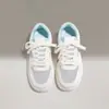 Zapatos Blancos de Malla Transpirable de Suela Gruesa Versátiles 2025 Otoño Nuevos Zapatos Planos Casuales de Nicho Original para Mujer