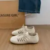 Novedad Verano 2026 Zapatos Birkenstock con Cordones Calados para Mujer, Zapatos de Entrenamiento Casuales Retro Planos Transpirables Alemanes, Suela Suave Versátil