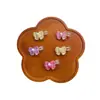 Presilha de Cabelo de Gota d'Água com Borboleta Desenho Animado para Crianças, Presilha Lateral para Franja, Elástico para Rabo de Cavalo, Acessório de Cabelo