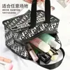 Celebridade da Internet Cão de Caça Padrão Pied-de-Poule Necessaire Letra R Estilo K Necessaire de Cosméticos Bolsa Satchel da Moda Necessaire