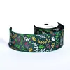 Cinta Navideña Transfronteriza Cinta para Envolver Regalos Cinta Decorativa al por Mayor Cinta de Grogrén con Borde de Alambre Navideño de 63 mm