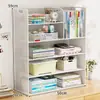 Estante de Almacenamiento de Escritorio Pequeño Simple Estante de Almacenamiento para Escritorio Pequeño Estantería Pequeña para Escritorio Estantería para Libros para el Hogar Nuevo Estilo Popular 2025