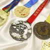Medalla de Aleación de Zinc Hecha a Medida con Impresión UV para Competición Deportiva de Maratón Medalla Conmemorativa Fabricante Recuerdo del Evento