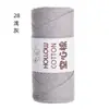 Hilo de Algodón Hueco de 2 mm para Bolsas de Ganchillo DIY Bolsa Tejida a Mano Sombrero Hilo Redondo Tipo Perla Lana