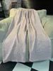 Calça de Pijama Xadrez de Camadas Alta Feminina Fina para Caminhada Simples Casual Solta Usável Super Longa para Casa