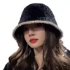 Sombrero para Mujer Moda Otoño e Invierno Todo Fósforo Sombrero Cubeta 2024 Peluche Nuevo Llegada Sombrero de Pescador Lana Cálido Elegante Invierno