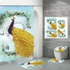 Cortina de ducha de poliéster impermeable con estampado digital de pájaros coloridos para baño, con mampara de baño, de Amazon, fabricante de fuentes e-commerce.
