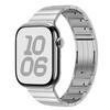 Correa de reloj de acero inoxidable desmontable de una cuenta y tres cuentas adecuada para Apple 78910 Samsung Huawei 22 Pulsera con hebilla de botón desmontable a mano
