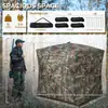Tienda de Camuflaje Hecha a Medida de Fábrica para Tiro al Aire Libre y Observación de Aves, Tienda de Camuflaje de Apertura Rápida con Tres Lados Transparentes, Adecuada para Acampar al Aire Libre