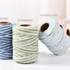 Cuerda de Algodón de Color Degradado de 2 mm Hilo de Algodón de Color Degradado 100 m Cuerda para Macramé Hecho a Mano DIY