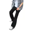 Otoño 2026 Pantalones Vaqueros Occidentales de Color Sólido de Alta Calidad para Hombre Estilo Retro Americano Sencillos Adelgazantes que Alargan las Piernas Micro-Campana de Moda