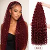 Extensiones de Crochet de Fibra Sintética Europea y Americana Deep Wave 22-30 Pulgadas Pelucas Transfronterizas
