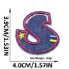 Adesivos de Tecido Bordados com 26 Letras em Inglês, Adesivos de Patch, Jeans Laváveis Sem Costura, Patches para Decoração de Roupas, Adesivos para Bagagem