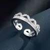 Anillo Abierto Corona de Concha Natural Hermoso Retro Moda Lujo Accesible Anillo Ajustable Estéreo Nuevo Anillo para Dedo Índice