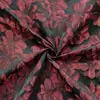 Tela para vestido de novia floral con relieve tridimensional estilo vintage sobre fondo negro, tela decorativa de jacquard para vestido cheongsam nuevo estilo chino, chaqueta