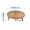 Patas de Madera Maciza Superficie de Tablero de Bambú Engrosado Simple Soporte de Carga Redondo Estante para Flores