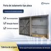 Porta de Isolamento Tipo Aba, Elétrica, Manual, Pneumática, Resistente a Altas Temperaturas, Aço Inoxidável, Porta de Fechamento Quadrada Tipo Encaixe, Vedação de Alta Temperatura