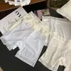5030 Verano Estilo Delgado Niñas Encaje Burbuja Dos en Uno Pantalones Cortos de Seguridad Deseo Puro Transpirable Algodón Puro Entrepierna Seda de Hielo Sin Costuras