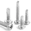 Tornillos autorroscantes de cabeza redonda de acero inoxidable 410 con cabeza para disco duro, tornillos de cola de milano autoperforantes y autorroscantes, venta al por mayor de fábrica