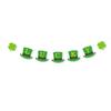Banner Decorativo del Día de San Patricio Bandera de Tirar Bandera de Tirar con Forma de Sombrero de Trébol Bicolor Irlandés Decoración Festiva