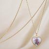 Collar corto de acero de titanio con corazón de rosa de cerámica de lujo nicho para mujer 2021 nuevo colgante de temperamento versátil venta al por mayor