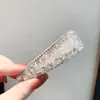 Presilha de Cabelo Xadrez, Presilha para Franja Estilo Coreano, Mini Grampo de Cabelo Estilo Chanel com Strass, Presilha Lateral Versátil, Acessório de Cabelo