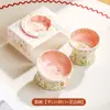 Tigela para Gato Cerâmica Série Coelho Fada Tigela de Renda Tigela de Água Tigela de Comida para Gato Cerâmica Antiderramamento Fácil de Limpar Tigela Especial para Gatos