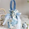 Bolsa de Dulces con Lazo Floral Plegado Shangmit, Bolsa de Dulces sin Plegar, Bolsa de Regalo de Boda 1