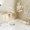 Haste de Armazenamento com Ventosa para Prendedores de Cabelo e Grampos, Porta-Exibição de Grampos sem Furo, Porta-Acessórios de Cabelo e Prendedores de Cabelo Montado na Parede do Banheiro