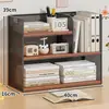 Estante de Almacenamiento de Escritorio Estantería Estante de Almacenamiento para Escritorio en Casa Artefacto Estante Pequeño de Múltiples Capas para Almacenamiento de Libros