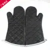 Luvas Retardantes de Chama Pretas 10.5/13/15/17/ 24 polegadas Luvas de Forno Atacado Luvas de Forno de Cozinha