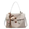 Bolsa Tote Retrô de Grande Capacidade para Mulheres 2025 Inverno Novo Estilo Versátil Leve Luxo Simples Ombro Transversal