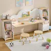 Mesa de brinquedo para crianças Estante infantil Conjunto de mesa e cadeira infantil Mesa de jogos infantil Mesa de atividades para bebês Mesa de desenho infantil