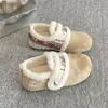 Zapatos Birkenstock de Invierno Gruesos y Cálidos de Felpa para Mujer 2026 Nuevos Zapatos de Algodón Cerrados sin Cordones Zapatos Peludos para Exteriores