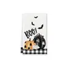 Paños de cocina de Halloween, decoraciones de cocina europeas y americanas de Halloween transfronterizas, paños de té absorbentes, paños multiusos para lavar platos y limpiar