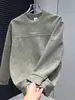 Sudadera Trendy de Manga Larga para Hombre para Primavera y Otoño, Camisa Base Holgada y Elegante para Niños, Talla 150 kg para Personas Más Grandes