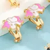 Pendientes de Clip Infantiles de Dibujos Animados de Venta Caliente Transfronteriza al por Mayor, Accesorios Populares para Orejas de Niñas, Opciones al por Mayor, Lindos, Hermosos y Modernos